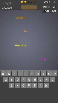 Word Typing Game Screen Shot 0