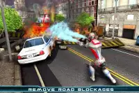 Super heroi Vôo Robô Resgatar Screen Shot 2