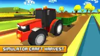 Tractor Farm Simulator Craft harvest Game Screen Shot 0