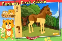 Super Baby Animals Puzzle - Para Crianças Screen Shot 2