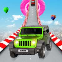 軍用車両のスタントドライブゲーム2020: Hot wheels jeep 三菱 自動車 ゲーム