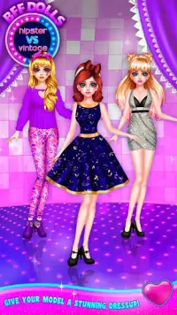 BFF Dolls - Hipster vs Vintage Screen Shot 17