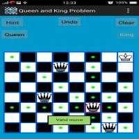 Chess Queen and King Problem Screen Shot 6