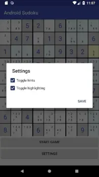 Android Sudoku Screen Shot 0