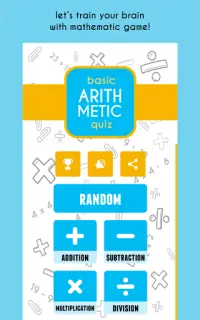 Basic Arithmetic Quiz Screen Shot 0