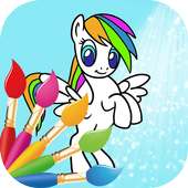 Rainbow Pony Coloring Game