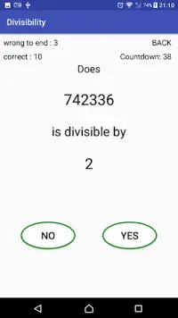 Divisibility Screen Shot 3