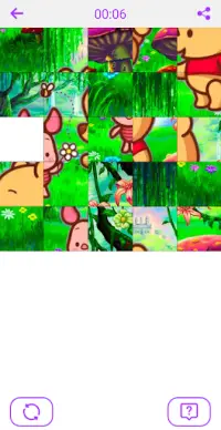 Winnie teddy bear puzzles Screen Shot 1