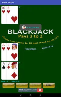 Winning Blackjack Screen Shot 20