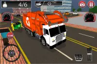 Condução de caminhão de lixo de lixo Screen Shot 0