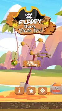 Flappy Hero Pirate Bird Screen Shot 0