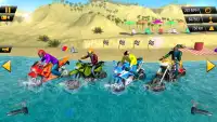 Beach Water Surfer Motorcycle Racing Screen Shot 5