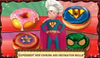 Superhero Сладкие пончики Cooking магазин Screen Shot 7