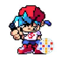Pixel Art Friday Night Funkin Color By Number