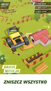 Grass mow.io - przetrwać Screen Shot 1