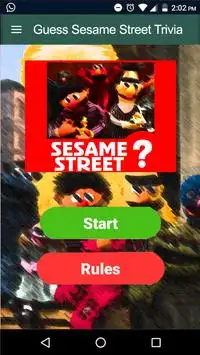 Guess Sesame Street Trivia Quiz Screen Shot 0