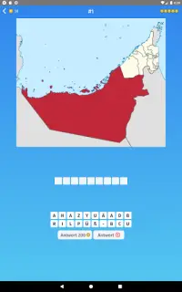 Vereinigte Arabische Emirate - Landkarten Quiz Screen Shot 7