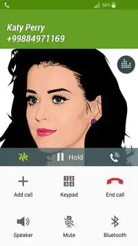 Fake Call Katy Perry Screen Shot 1