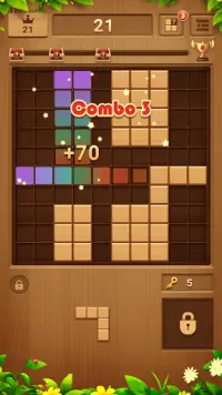 Wood Block Puzzle - Brain Game Screen Shot 2