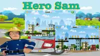 Super firemen hero Sam run Screen Shot 1