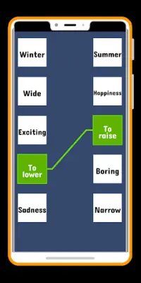 Opposite Words : Match Antonyms game Screen Shot 1