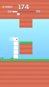 Square Bird - Flappy Chicken Screen Shot 0