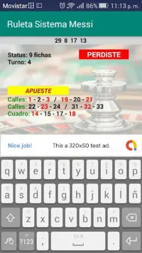Roulette Messi System Screen Shot 4