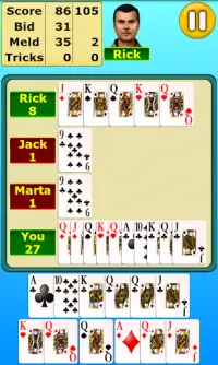 Pinochle Screen Shot 1