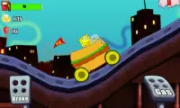 Sponge Kraby Car Hill Racing Screen Shot 6