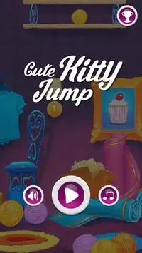 Cute Kitty Jump Screen Shot 0