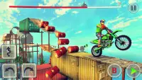 Motorfiets stunt 3d: Fiet spel Screen Shot 1