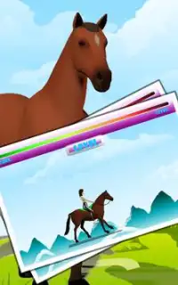 Girls Games on Horse Screen Shot 1