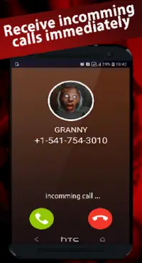 scary granny's video call/chat game prank Screen Shot 0
