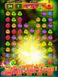 Buah-buahan Crush Mania Match 3 Puzzle Screen Shot 9