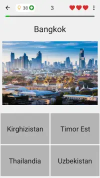 Capitali di tutti gli stati del mondo - Città Quiz Screen Shot 0