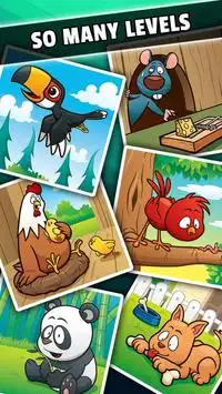 Slide Puzzles: Cartoon Animals Sliding Puzzle Game Screen Shot 0