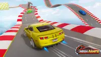 Mega ramps Car Stunts - Impossible car racing 3D Screen Shot 2
