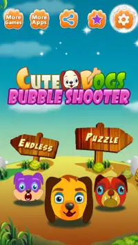 Cute Dogs Bubble Shooter Screen Shot 0