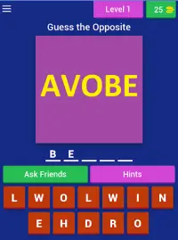 Word Shuffle Game (Antonym Quiz) Screen Shot 5