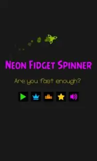 Neon Fidget Spinner Screen Shot 0