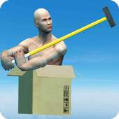 boxman Jump: ragdoll person box