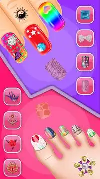 Surprise Dolls Nail art - Dolls Foot Spa Salon Screen Shot 1