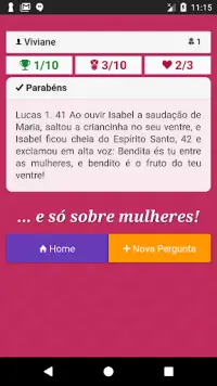 Perguntas da Bíblia Para Mulheres Screen Shot 2