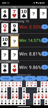 CJ Poker Odds Calculator Screen Shot 3