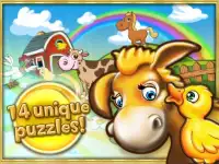 Animal puzzle for kids farm HD Screen Shot 5