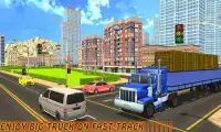 Camion de livraison moderne 3D: Transporter Heavy Screen Shot 2