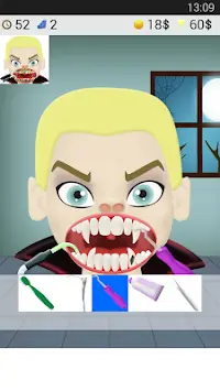 jogos de dentista vampiro Screen Shot 1