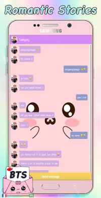 BTS Messenger! Chat Simulation Screen Shot 1