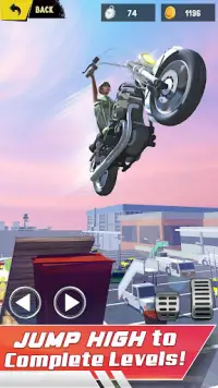 bicicleta façanha corrida mestre motocicleta jogos Screen Shot 2