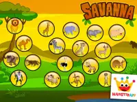 Savanna - Puzzles and Coloring Games for Kids Screen Shot 14